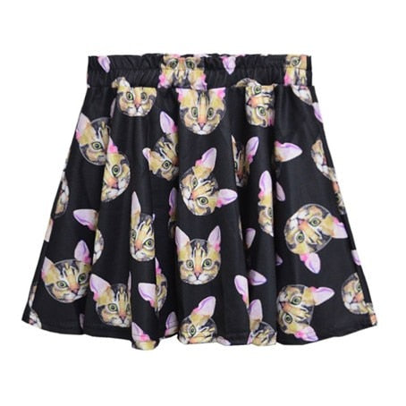 Adofeeno Women Skirts Fashion Pleated Skirt Women's Short Skirts Colorful